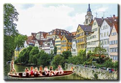 Stocherkahn Tübingen. Schmidt's Stocherkahnfahrten Romantik Gourmet III